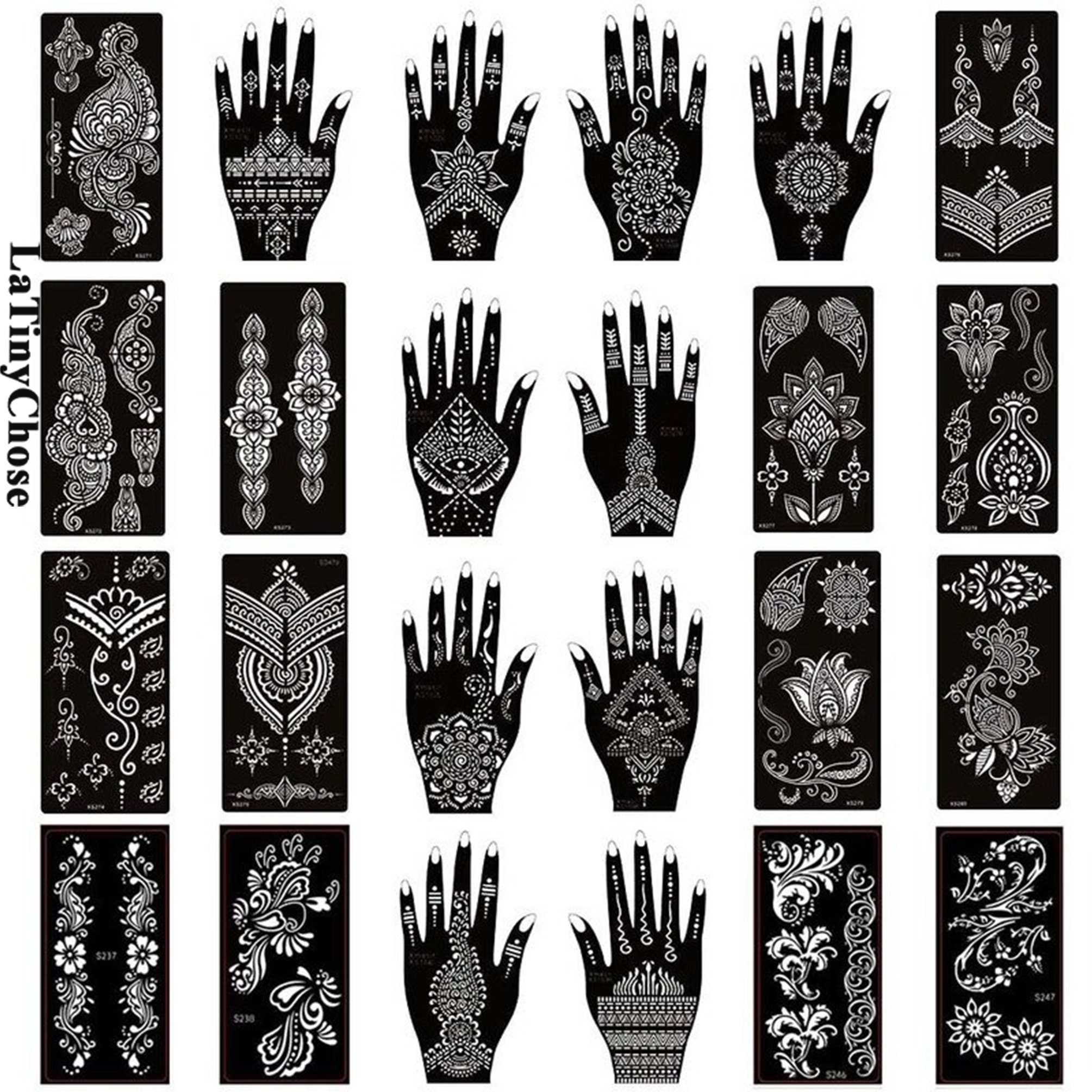 Henna Tattoo Stencils Printable