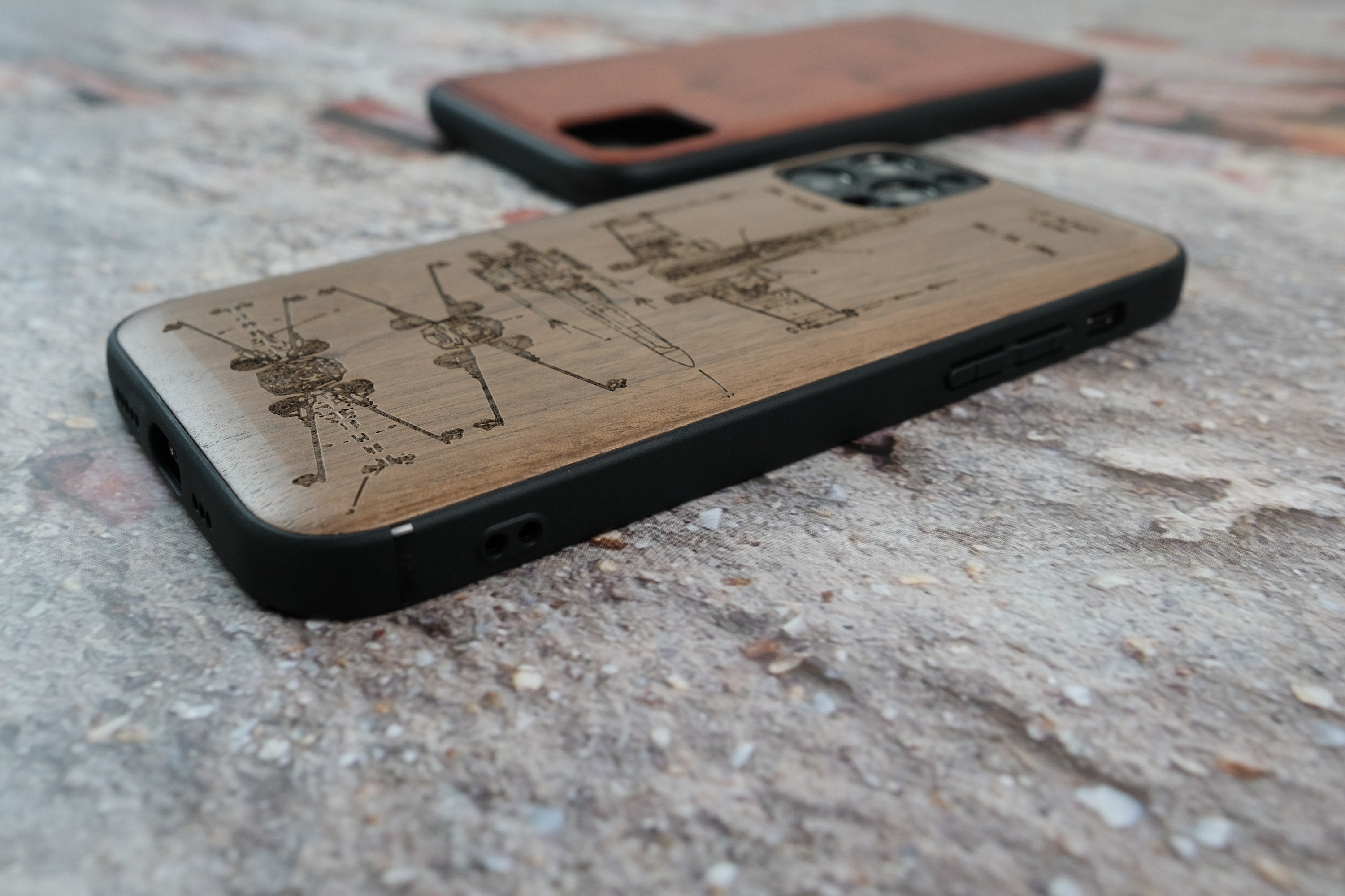 Utterly Beautiful Personalised Phone Case Engraving Wood Etsy