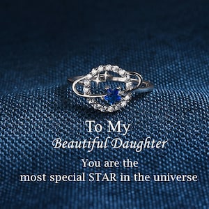 To My Daughter - You are the Most Special Star in the Universe Planet & Star Ring - Gifts For Her - Wedding Jewelry  - Sterling Silver Ring