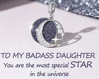 To My Daughter - You are the Most Special Star Openable Necklace- Star Necklace- Moon Necklace -Gift For Her -Wedding Jewelry -Birthday Gift