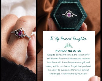 DTZH Rings Jewellery Ring S925 Sterling Silver Retro Inlaid Jasper Lady Lavish Atmosphere Lotus Ring Send Girlfriend Birthday Gift to Dear People DTZH Rings Jewellery Ring S925 Sterling Silver Retro Inlaid Jasper Lady Lavish Atmosphere Lotus Ring Send Girlfriend Birthday Gift to Dear People