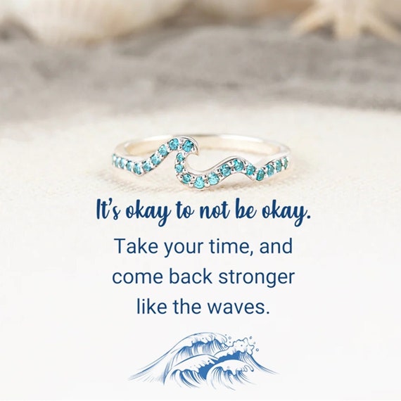 Pave wave ring deals