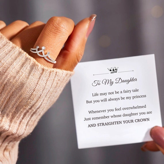 Daughter straighten on sale your crown ring