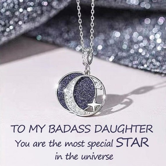 Amazon.com: Daughter Gifts From Dad Father Daughter Necklace Birthday  Graduation Christmas Jewelry For My Daughter with Message Card and Gift Box  (Box with Earrings, Daughter Dad Eyes Knot) : Clothing, Shoes &