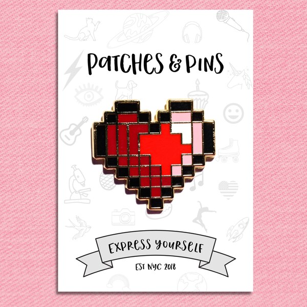 Pixel Art Pins Etsy