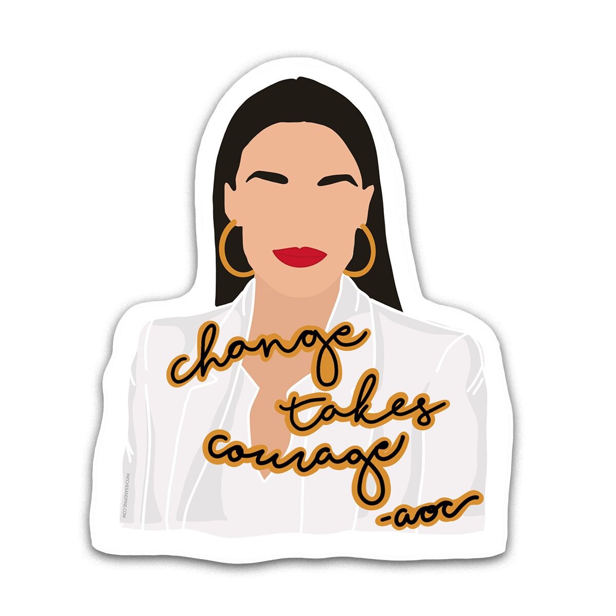 AOC Sticker Powerful Women Sticker Waterproof Sticker | Etsy