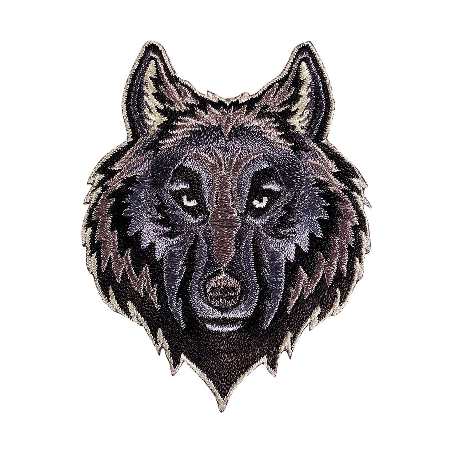 Wolf Iron On Patch Animal Decorative Patch DIY Embroidery Etsy
