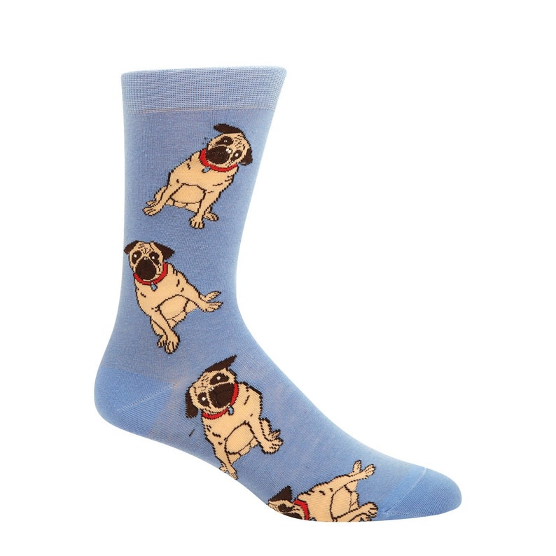 Pugs Men's Socks Graphic Men's Socks Organic Etsy