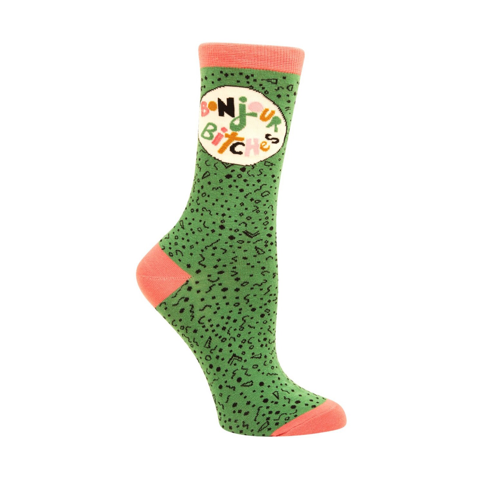 Bonjour Women's Socks Fun Graphic socks Women's Etsy
