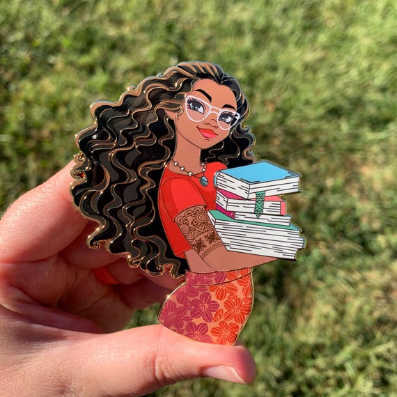 Bookworm Moana Pin - Bookworm Pua & Hei Hei Disney Fantasy Pin