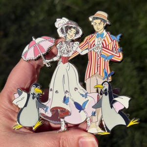 Mary Poppins and Bert - Jolly Holiday - Disney Fantasy Pin
