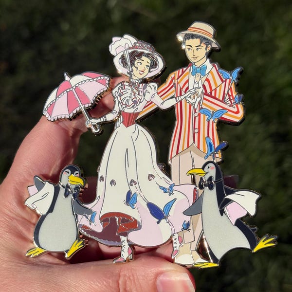Mary Poppins y Bert - Jolly Holiday - Pin de fantasía de Disney