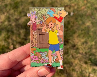 Spilla fantasy Winnie the Pooh - Christopher Robin e Pimpi - Bosco dei cento acri