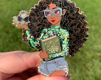 Broche rat de bibliothèque Tiana - La princesse et la grenouille - Broche fantaisie Disney