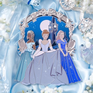 Multiverse of Cinderella Pin - SILVER Platted Variant Fantasy Lapel Pin