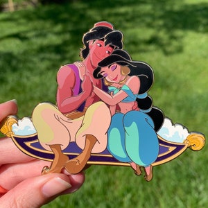 Magic Carpet Ride Pin - Aladdin and Jasmine Fantasy Lapel Pin