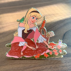 Earthly Rose Pin - Briar Rose - Sleeping Beauty Pin - Disney Fantasy Pin