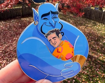 Spilla fantasy Genio e Robin - Spilla smaltata Aladdin