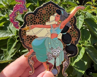 Fantasy Pin - JUMBO Disney Aladdin Princess Jasmine as Mermaid in