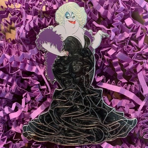 Pearl Shimmer Ursula + Drag Pin for Charity - Disney Fantasy Pin - The Little Mermaid Pin