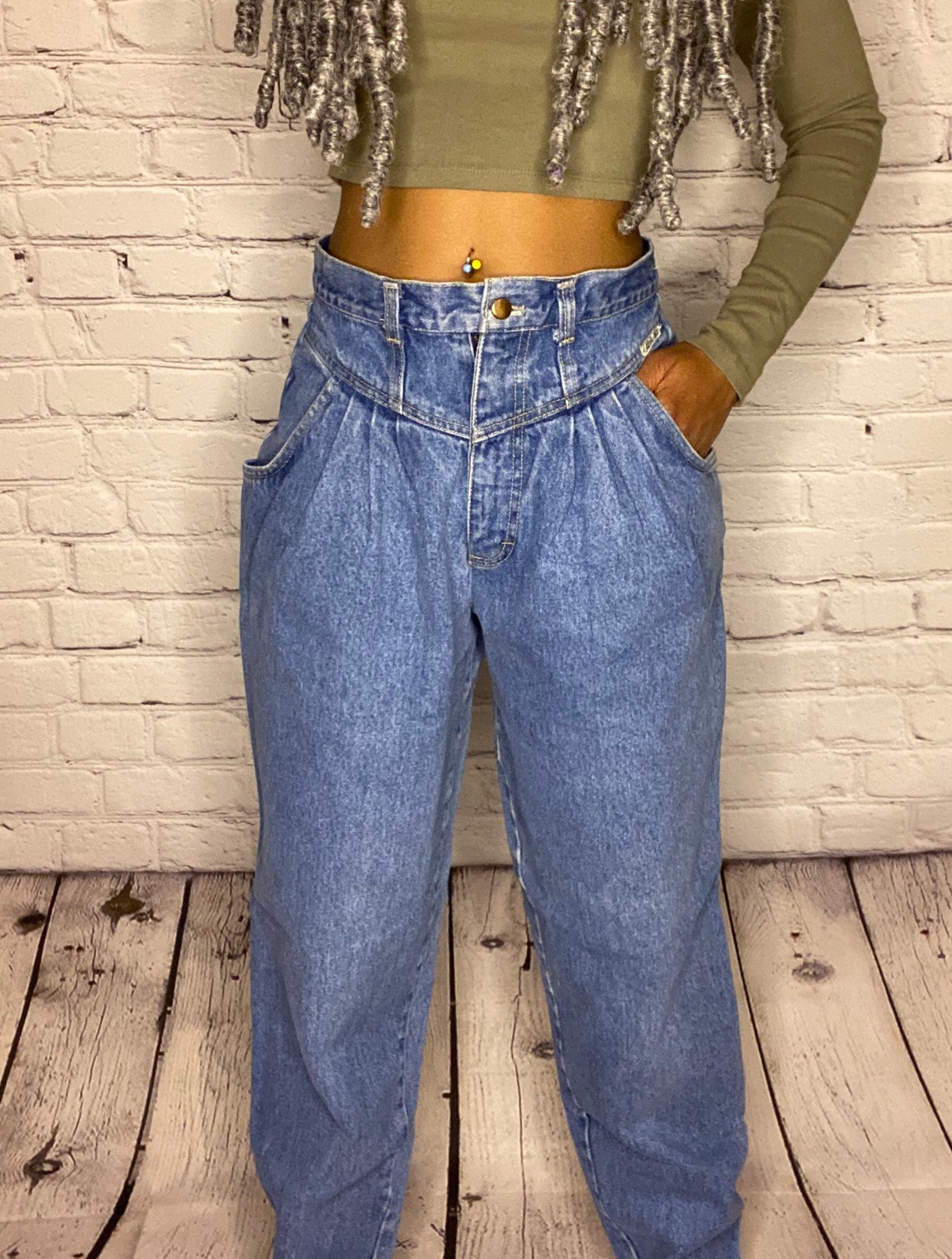 Vintage high waisted jeans | Etsy