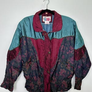 Petite GF Sport Paisley Vintage Windbreaker