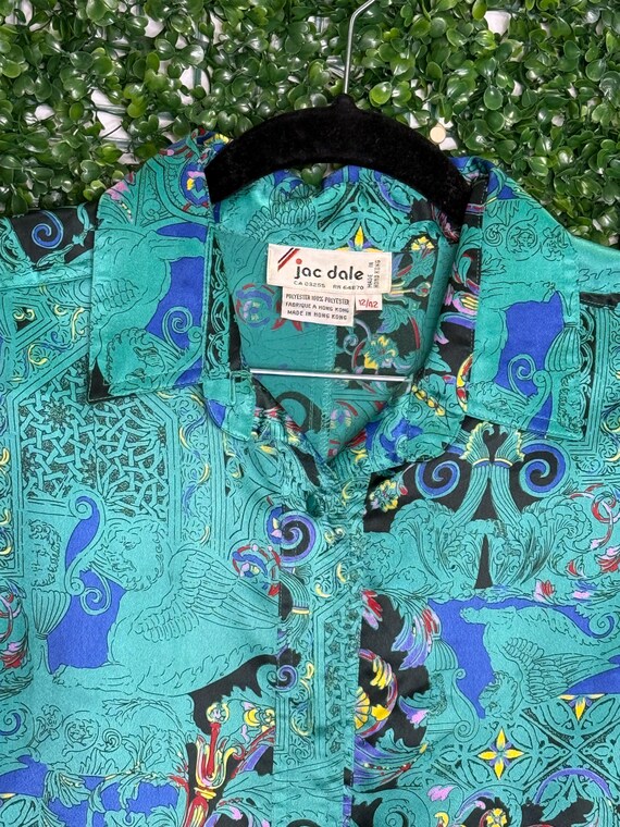 Jac Dale Vintage Multi Patterned Button Up - image 2