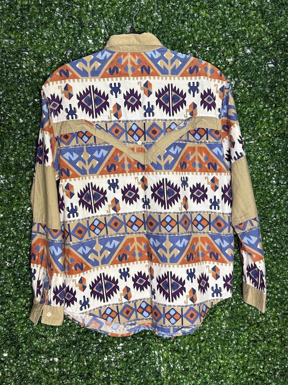 Adobe Rose Aztec Patterned Shirt - image 3