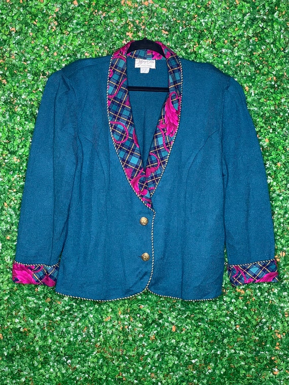Jeffrey & Dara Vintage Knitted Blazer Cardigan