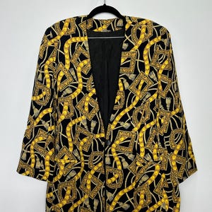 Black and Gold Vintage Duster
