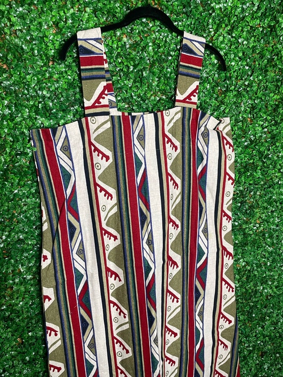 Vintage Tribal Print Cotton Dress - image 2
