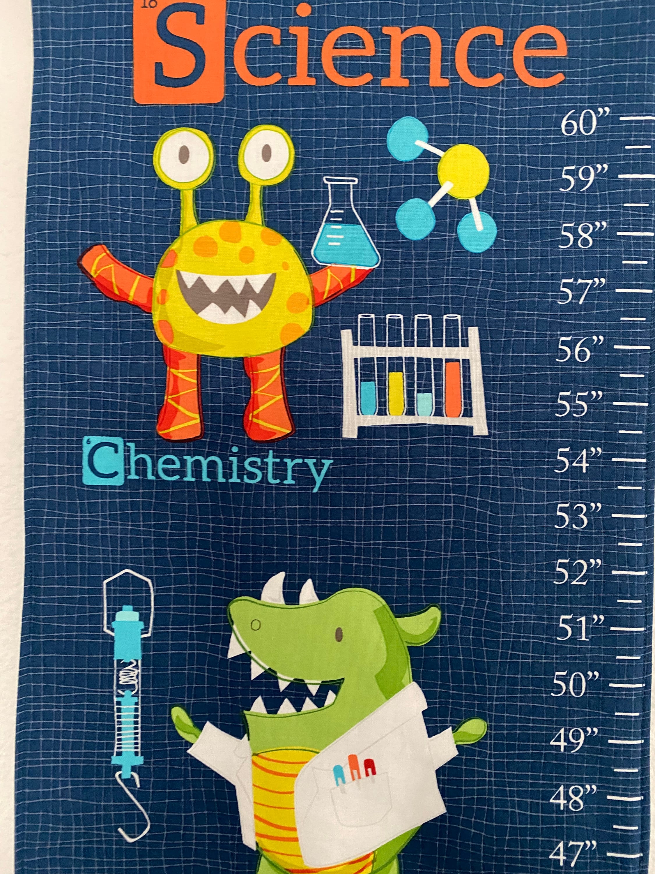 Wall Growth Height Chart Science Theme With Tags - Etsy