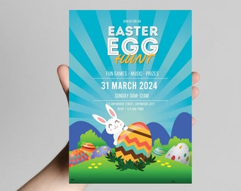Invitación a la búsqueda de huevos de Pascua Invitación a los huevos de Pascua Invitación de Pascua Invitación de conejito editable Invitación a la fiesta de Pascua Invitación de Pascua al conejito de Pascua