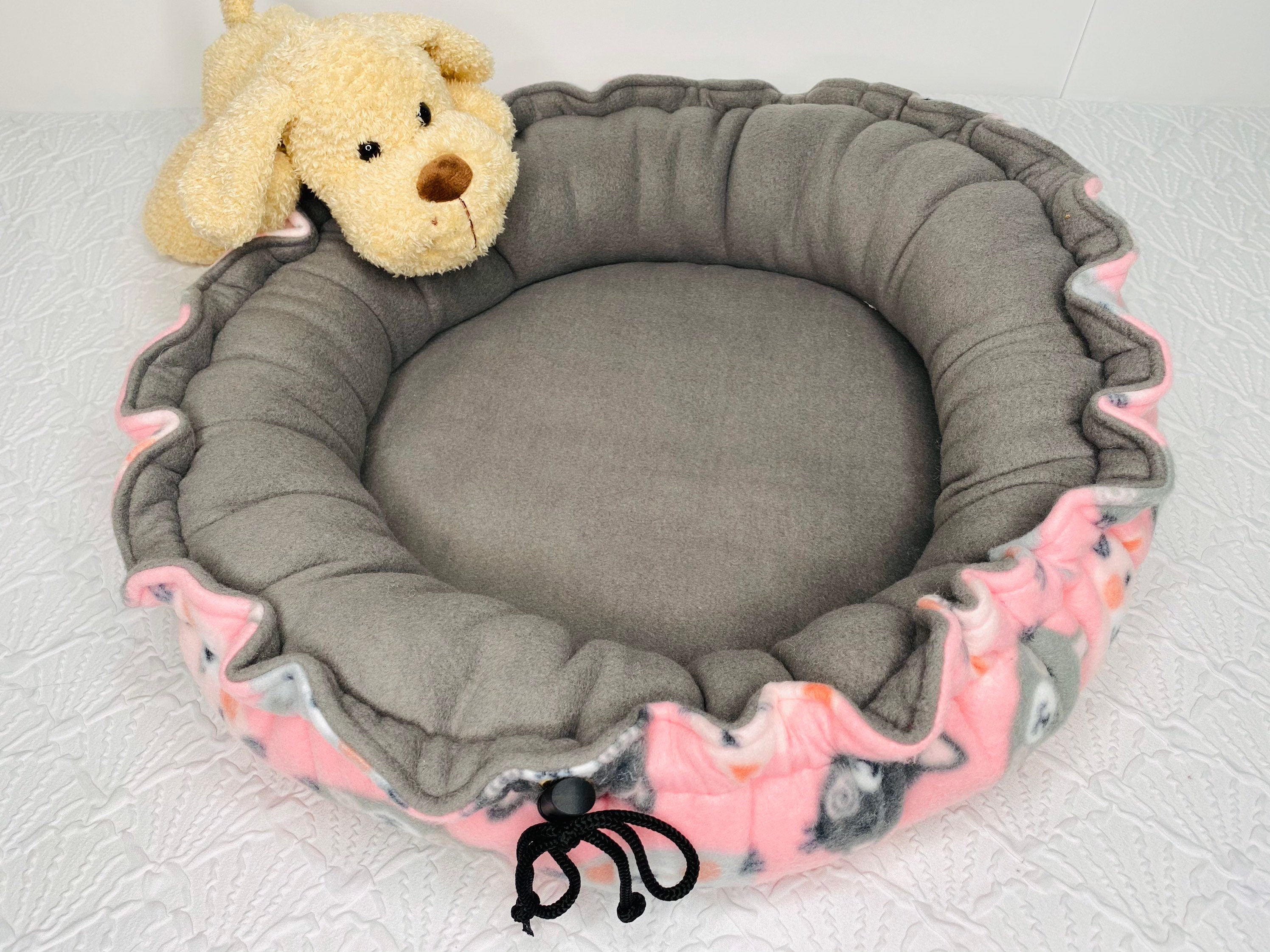 Fleece cat bed cat snuggle bed kitten bed pet bed for cat Etsy