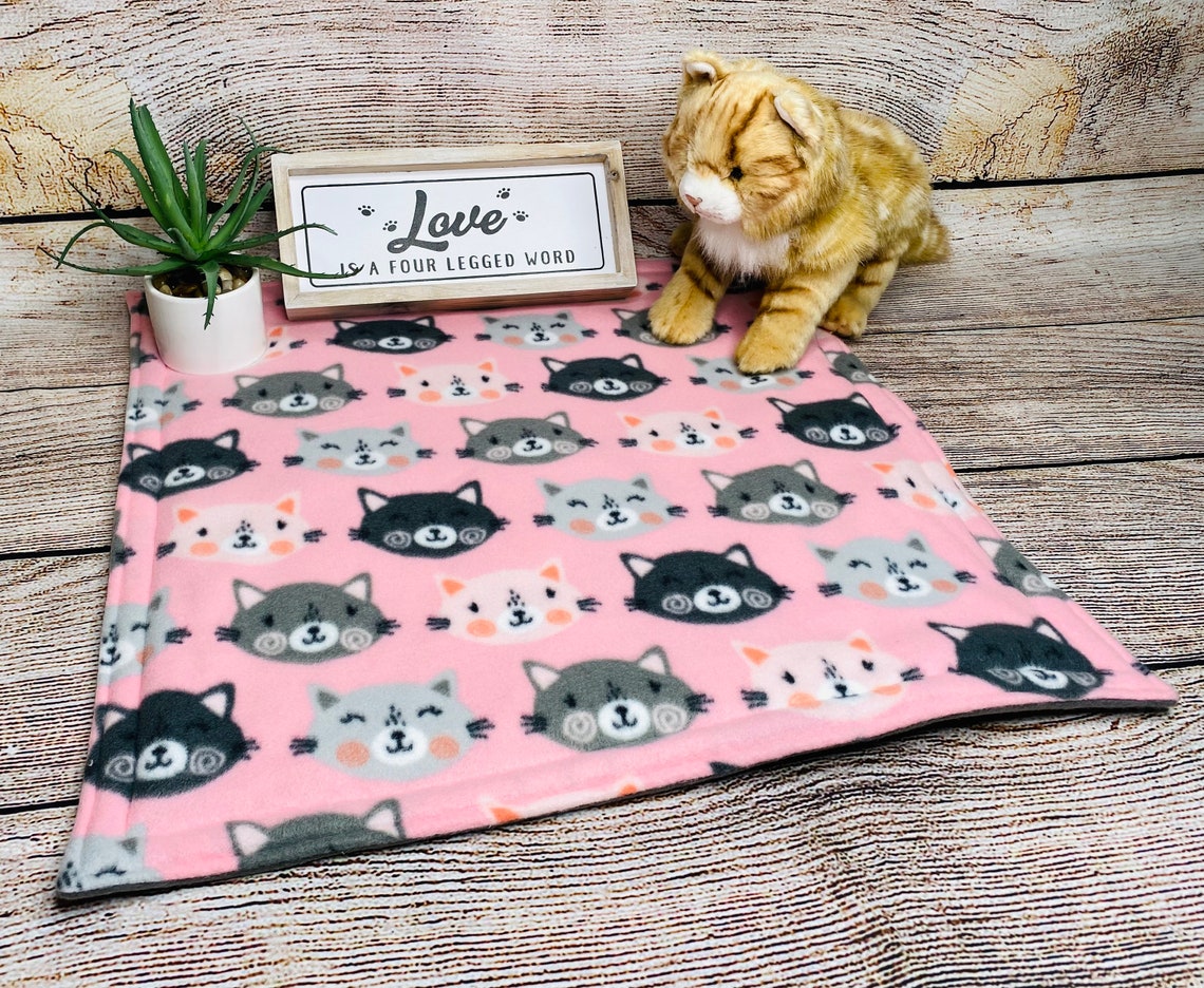 Fleece cat pad cat carrier pad washable dog pad cat mat Etsy