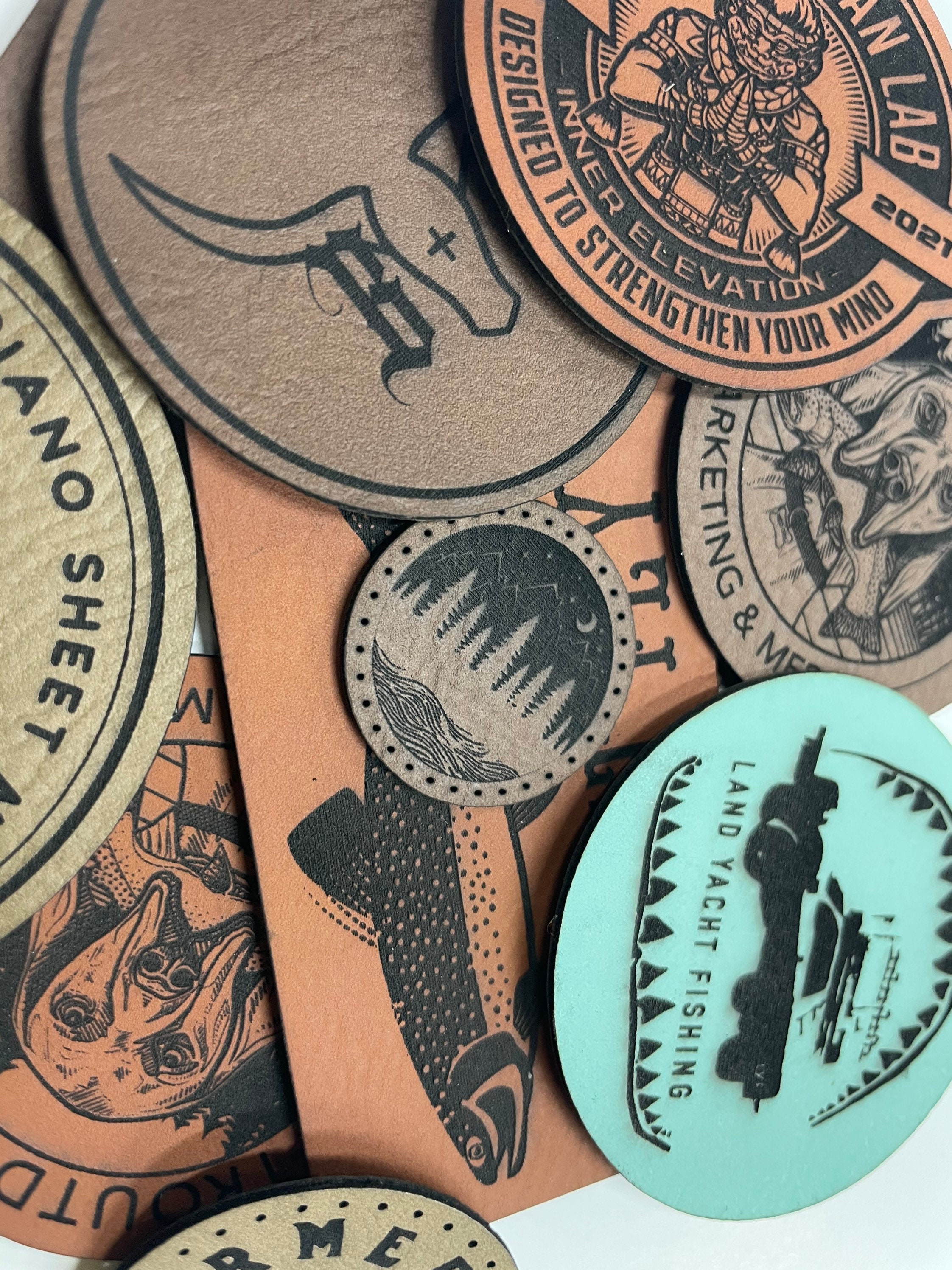 Custom Leatherette Patches Heat Transfer Iron on Patches Etsy