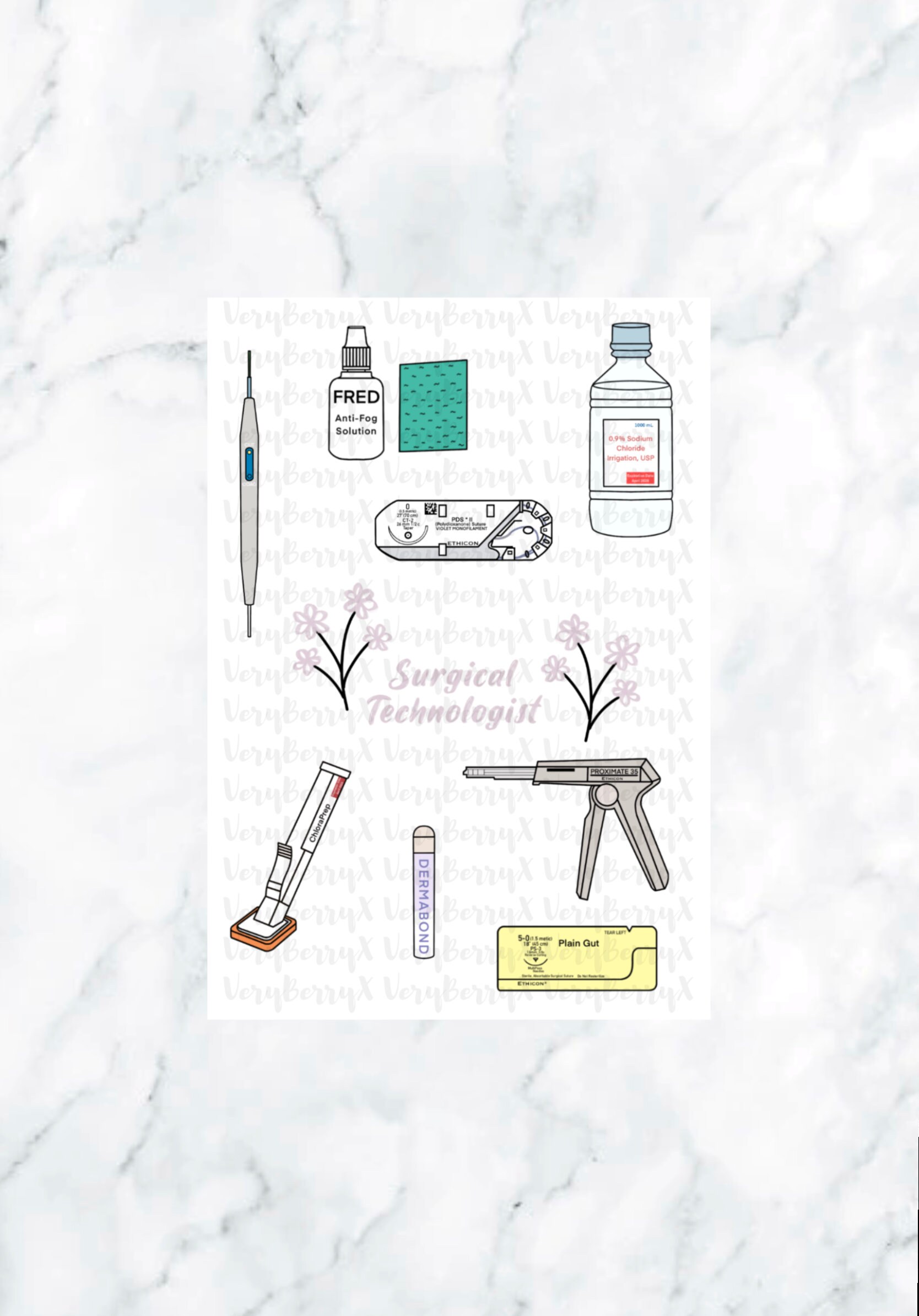 Scrub Tech Clipart Digital Download Etsy