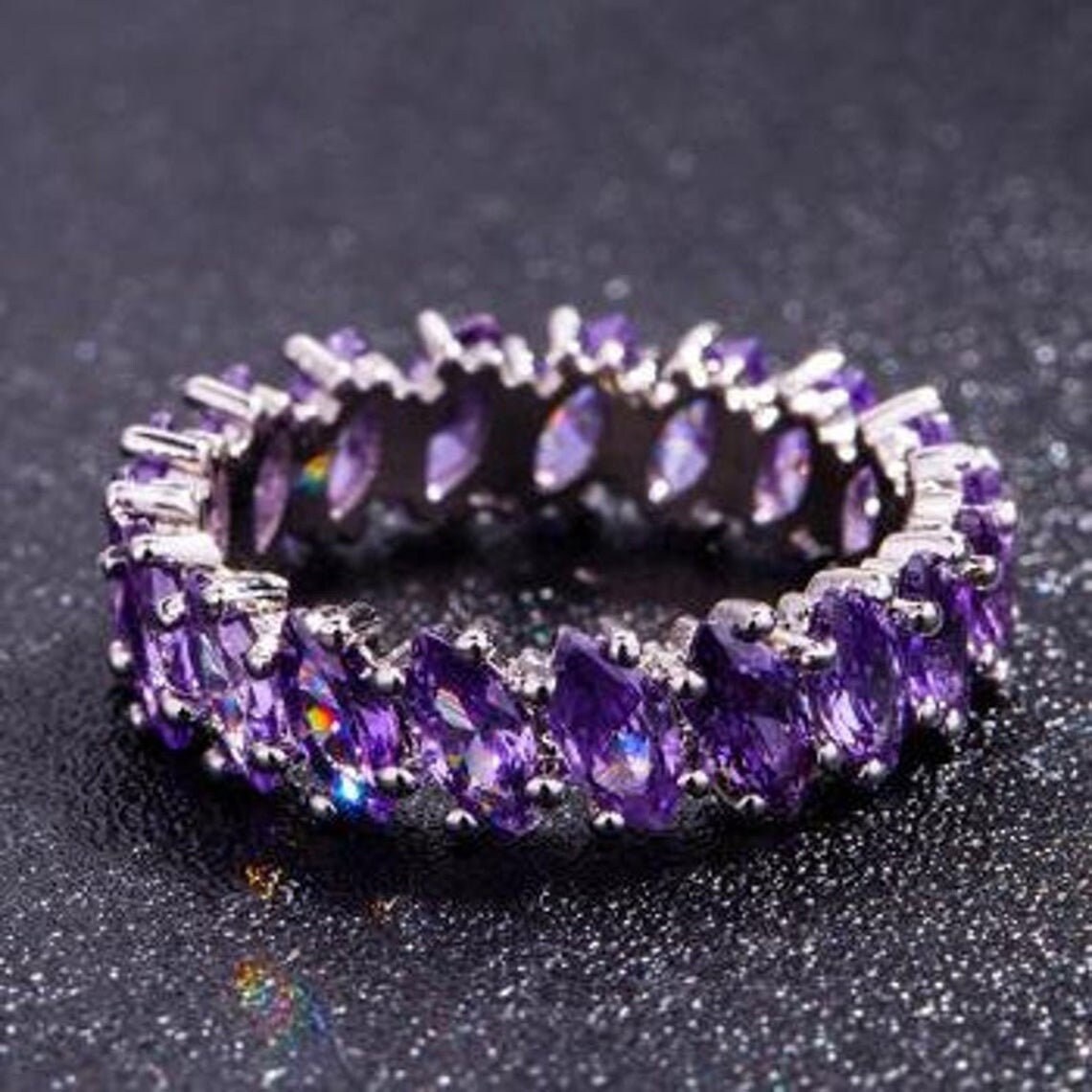 Amethyst rings Clearance