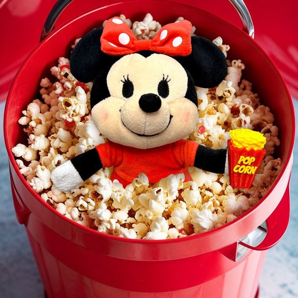 Mini Movie Theater Popcorn Bucket for Disney NuiMOs and Other Plush Dolls | Hidden Magnet!