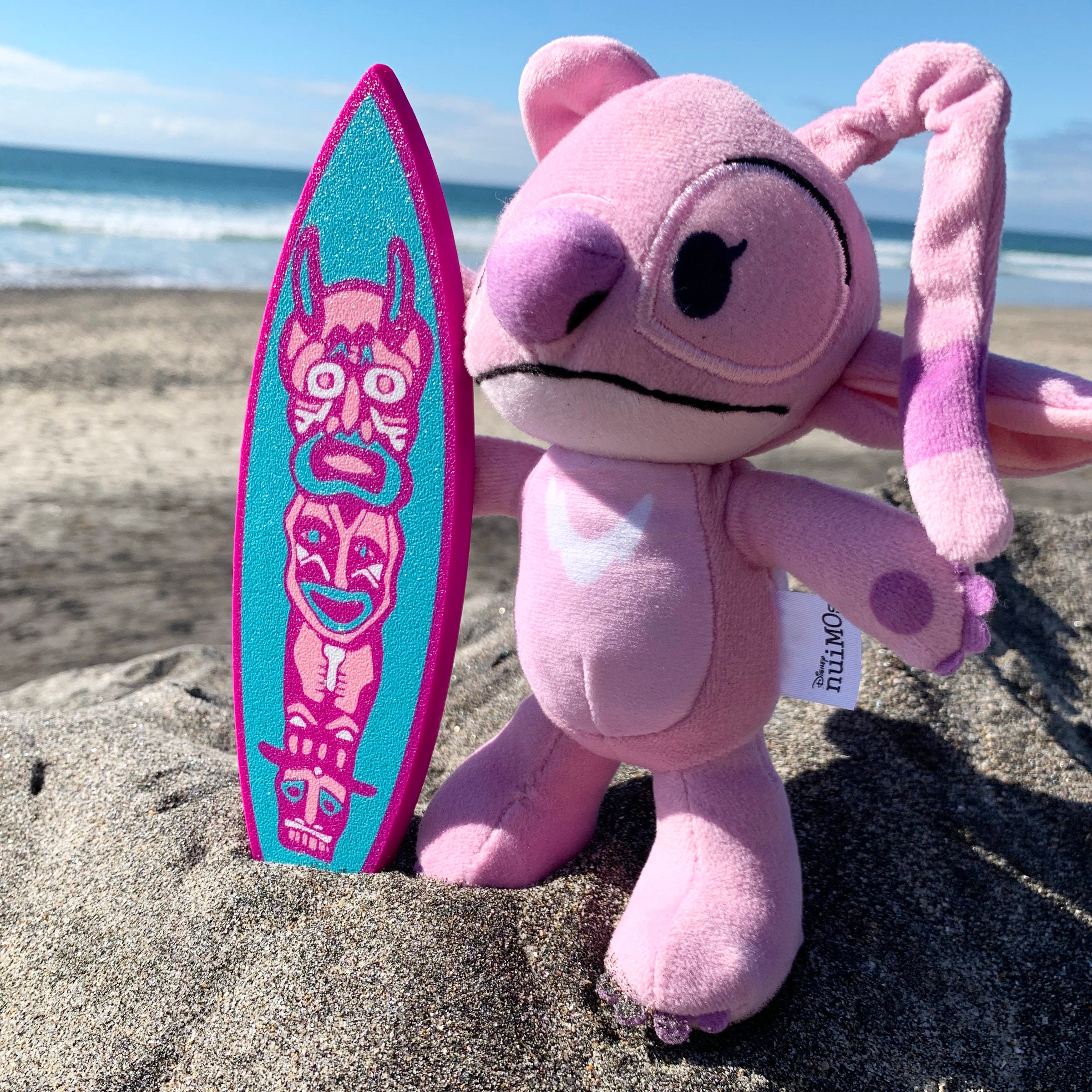 Lilo and Stitch Angel Tiki Themed Mini Surfboard Nuimos Etsy
