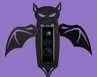 Halloween Bat Faceplate for Ring Video Doorbell: Snap-On Accessory