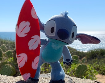 Mini Surfboard of Lilo&#39;s Dress Pattern for Disney nuiMOs Stitch - Hidden Magnet | Perfect Lilo and Stitch Gift