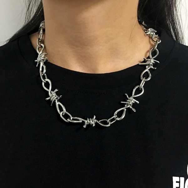 Barbed Wire Necklace