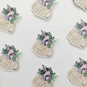 floral backpack stickers