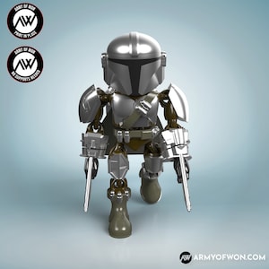 Mandalorian Din Djarin - fully articulate print-in-place digital model