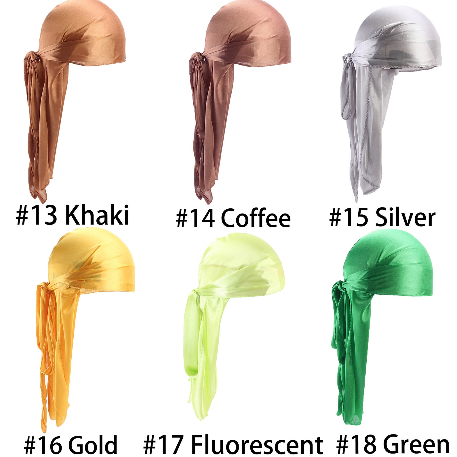 Plain Pure Design Silky Durags Multiple Colors Etsy