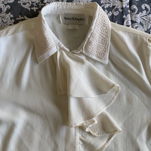 Vintage Ivory/Cream Beaded Blouse