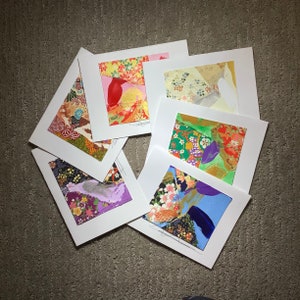 Art Card / Wenskaart / kleurrijke kaart / Oost ontmoet West / Cadeau voor haar / Moederdag cadeau
