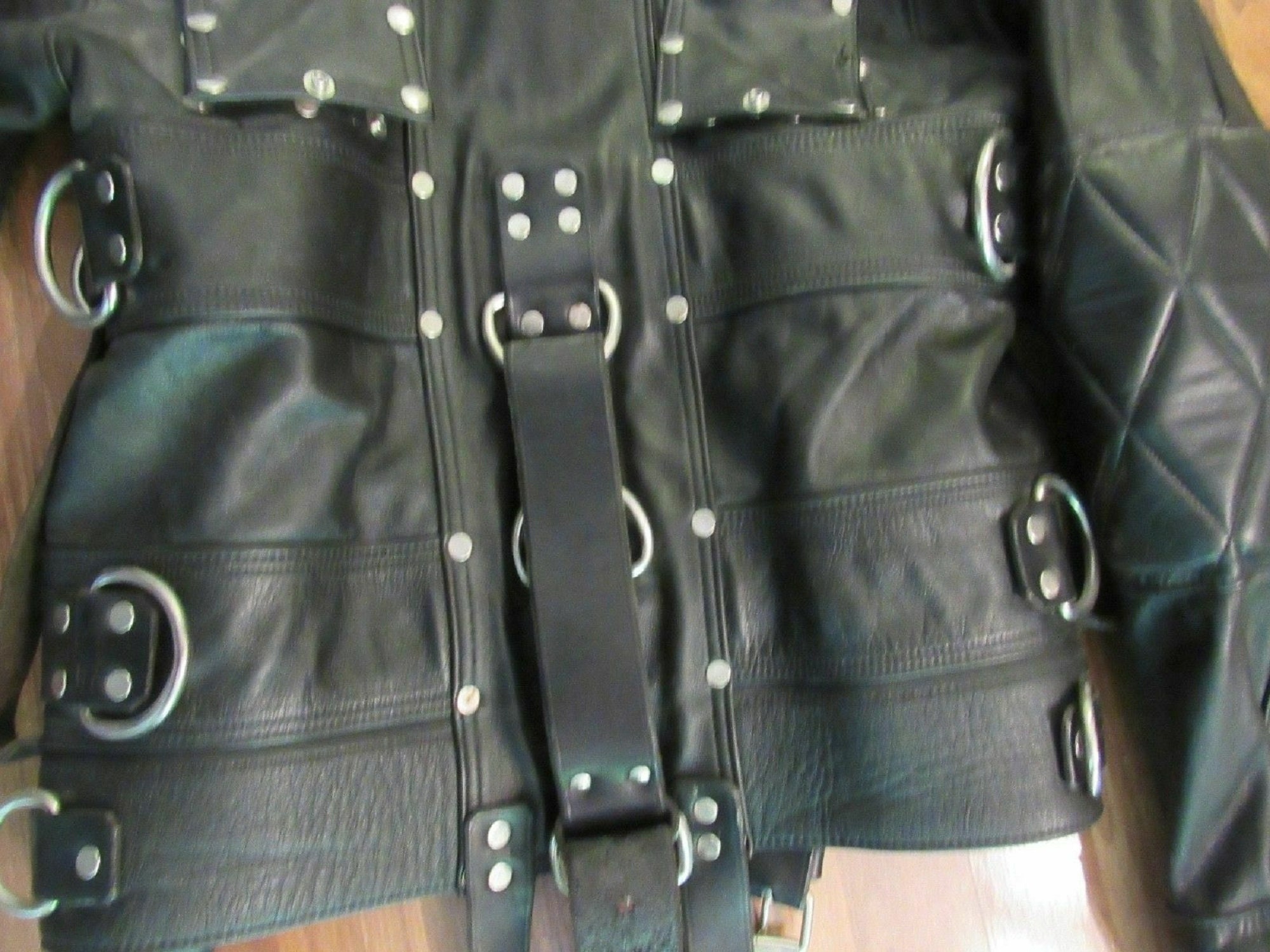 Genuine Real Leather Straitjacket with Belts & Buckle Etsy