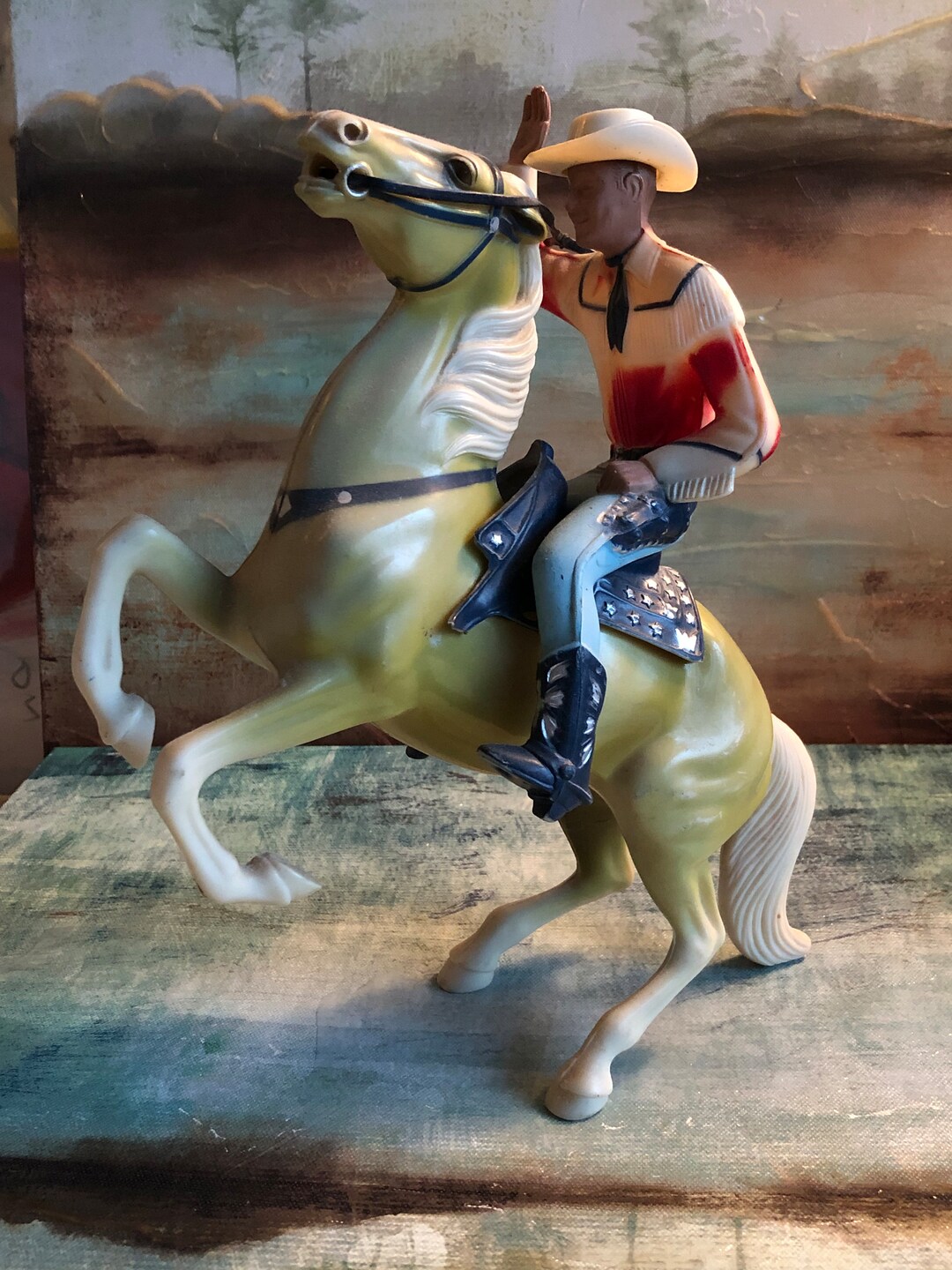 Roy Trigger Rearing VTG Original Roy Rogers & Fully Rearing Trigger - Hartland Plastics - Etsy